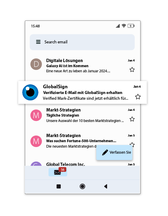 Stärkung der Markenidentität: GMO GlobalSign führt Verified Mark Certificates für sichere E-Mail-Authentifizierung und Markenvertrauen ein