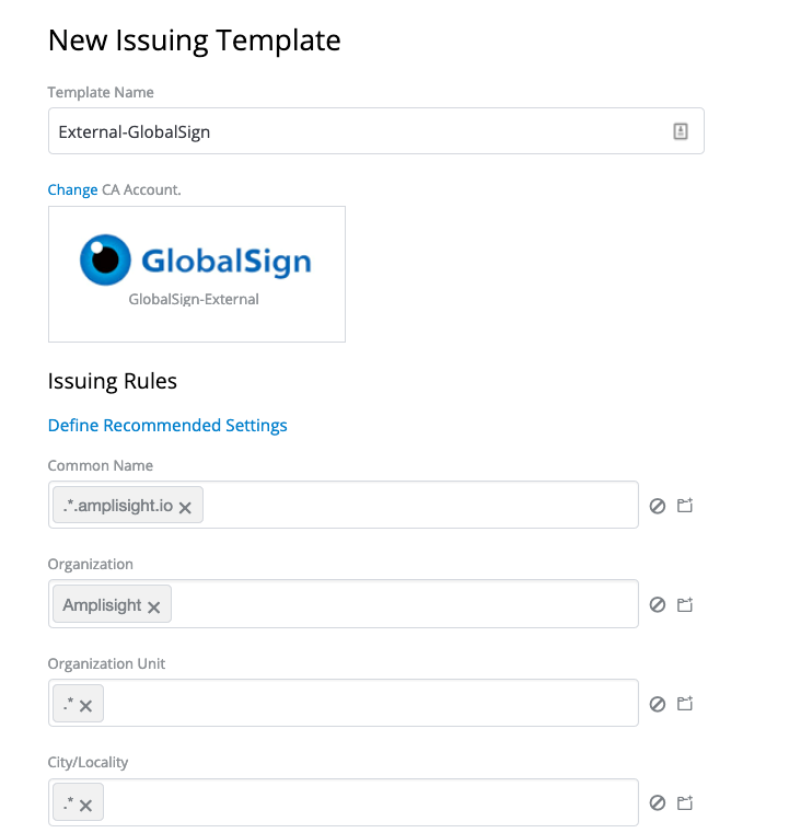 venafi kubernetes_image6_new issuing template screencap